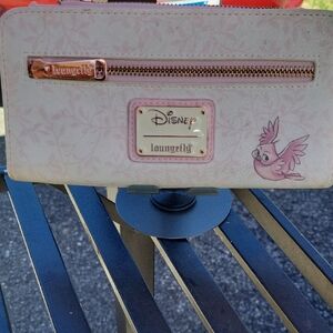 Loungefly Pink and Cream Disney Wallet